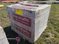 Pallet of unused bricks
