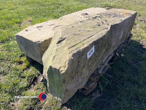 2x yorkshire stone pillars