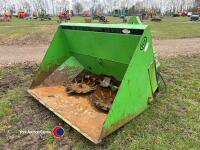 BGE mounted bedder c/w hydraulic tipping frame