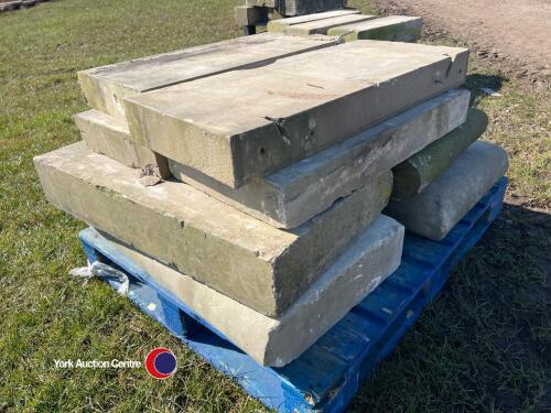 Reclaimed sawn Yorkshire stone slabs