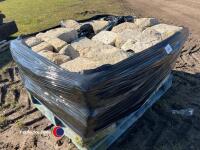 5m per pallet of gritstone reclaimed random size walling