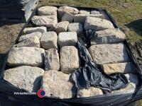 5m per pallet of gritstone reclaimed random size walling - 3