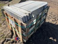 Crate of Carrera marble tiles