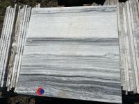 Crate of Carrera marble tiles - 2