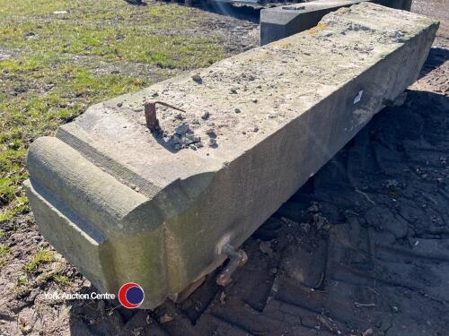 Large gate sandstone gate posts
