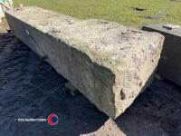 Large gate sandstone gate posts - 2