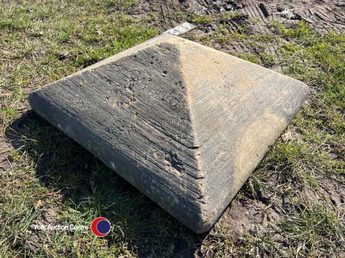 Sandstone reclaimed pier caps