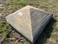 Sandstone reclaimed pier caps - 2