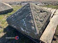 Sandstone reclaimed pier caps - 2