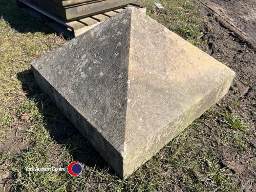 Sandstone reclaimed pier caps