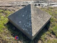 Sandstone reclaimed pier caps - 2