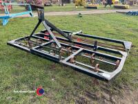 6ft horse arena tractor mounted leveller, 3 rows of tines with compacting roller, very good condition