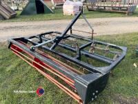 6ft horse arena tractor mounted leveller, 3 rows of tines with compacting roller, very good condition - 4