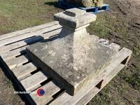 Limestone plinths - 2
