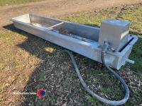 Stainless steel tipping water trough 2.4m long including ball valves - 3