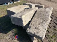 Reclaimed sandstone kerbs
