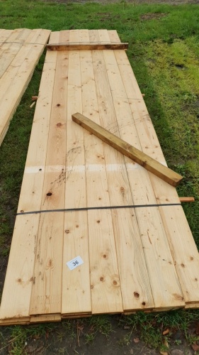 Pack of boards, laths, T&G etc 35 x 5.5x1x160 inches
