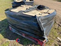 Reclaimed sandstone walling