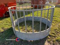 Galvanised sheep ring feeder