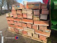 100 x intensive livestock air inlets, c/w winch motor and spare bands, good condition - 3