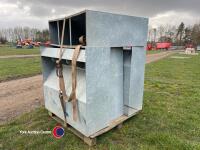 4 galvanised hopper feed troughs - 3