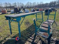 2x roller benching metal 3m long - 3