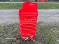 15 x red buckets with lids - 3