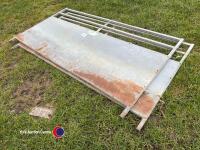 2 x 6ft IAE sheeted sheep hurdles - 2