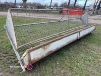 15ft cattle feed trough and hayrack - 2