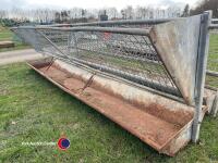 15ft cattle feed trough and hayrack - 2