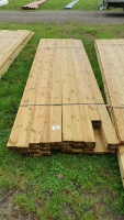 Pack of boards, laths, T&G etc shortest 4x1.5x118 inches, longest 4x1.5x129 inches