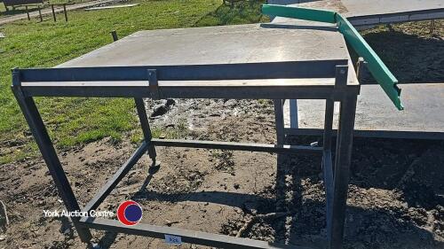 Steel work bench, 1200x960
