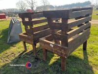 2 x calf troughs - 2
