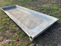 IAE 10ft galvanised foot bath, barely used