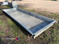 IAE 10ft galvanised foot bath, barely used - 2