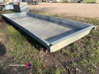 IAE 10ft galvanised foot bath, barely used - 3