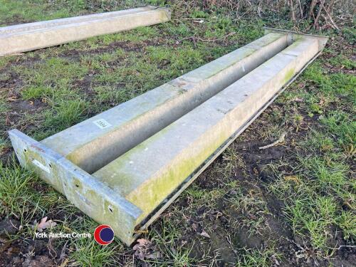 2 x metal sheep trough