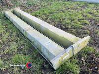 2 x metal sheep trough - 2