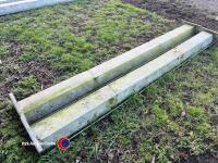 2 x metal sheep trough - 3