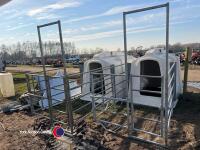 Pair of calf hutches with HD Teemore pens