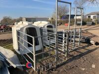Pair of calf hutches with HD Teemore pens - 2