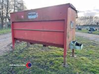 Portequip single sided bull beef feeder, 10ft long - 1100kg hopper capacity - 3