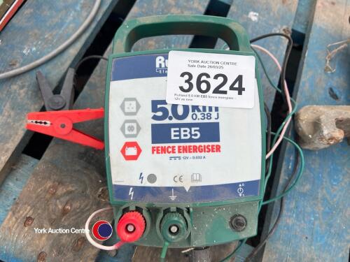 Rutland 5.0 KM EB5 fence energiser - 12V as new
