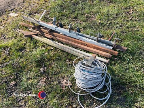 Assortment of electric fencing end posts