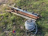 Assortment of electric fencing end posts