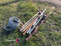 Assortment of electric fencing end posts - 2
