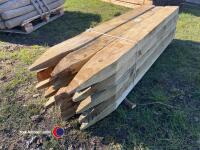 15 x pointed posts 6ft x 6in x3in