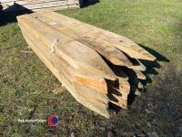 15 x pointed posts 6ft x 6in x3in - 2