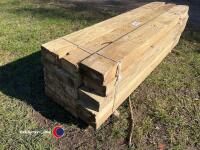 15 x pointed posts 6ft x 6in x3in - 3