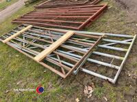3 x galvanised gates - 2 x 12ft and 1 x 15ft - 2